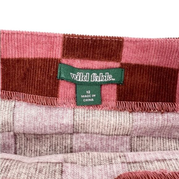 Wild Fable Pink Checkered Mini Skirt 12 - Picture 5 of 6